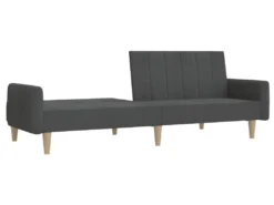 Canapé-lit à 2 Places Gris Foncé Tissu -Canapé Soldes Boutique canape 21993277