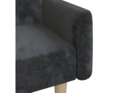 Canapé-lit à 2 Places Gris Foncé Tissu -Canapé Soldes Boutique canape 21993285