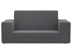Canapé-lit Pour Enfants à 2 Places Anthracite Peluche Douce -Canapé Soldes Boutique canape 21993977