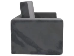 Canapé-lit Pour Enfants à 2 Places Anthracite Peluche Douce -Canapé Soldes Boutique canape 21993979