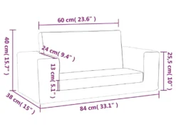 Canapé-lit Pour Enfants à 2 Places Anthracite Peluche Douce -Canapé Soldes Boutique canape 21993989