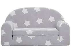 Canapé-lit Pour Enfants à 2 Places Gris Clair Avec étoiles -Canapé Soldes Boutique canape 21994153