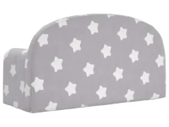 Canapé-lit Pour Enfants à 2 Places Gris Clair Avec étoiles -Canapé Soldes Boutique canape 21994157
