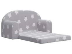 Canapé-lit Pour Enfants à 2 Places Gris Clair Avec étoiles -Canapé Soldes Boutique canape 21994159
