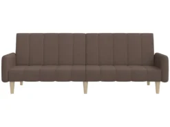 Canapé-lit à 2 Places Taupe Tissu -Canapé Soldes Boutique canape 21994793