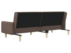 Canapé-lit à 2 Places Taupe Tissu -Canapé Soldes Boutique canape 21994795