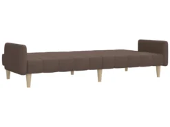 Canapé-lit à 2 Places Taupe Tissu -Canapé Soldes Boutique canape 21994801