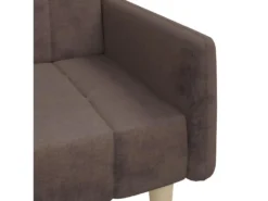 Canapé-lit à 2 Places Taupe Tissu -Canapé Soldes Boutique canape 21994803