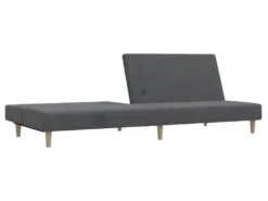 Canapé-lit à 2 Places Gris Clair Tissu -Canapé Soldes Boutique canape 21995551