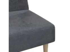 Canapé-lit à 2 Places Gris Clair Tissu -Canapé Soldes Boutique canape 21995559