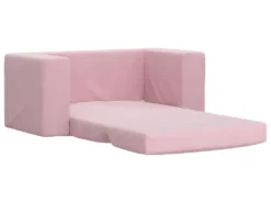 Canapé-lit Pour Enfants à 2 Places Rose Peluche Douce -Canapé Soldes Boutique canape 21996653