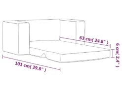 Canapé-lit Pour Enfants à 2 Places Rose Peluche Douce -Canapé Soldes Boutique canape 21996661