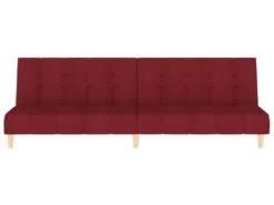 Canapé-lit à 2 Places Rouge Bordeaux Tissu -Canapé Soldes Boutique canape 21997149