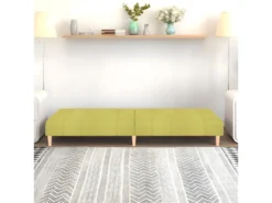 Canapé-lit à 2 Places Vert Tissu -Canapé Soldes Boutique canape 22001121