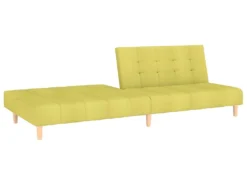 Canapé-lit à 2 Places Vert Tissu -Canapé Soldes Boutique canape 22001129