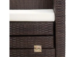 Canapé-lit Extensible 3 Places Avec Toit Résine Tressée Marron 16 Canapé-lit Extensible 3 Places Avec Toit Résine Tressée Marron -Canapé Soldes Boutique canape 22002103