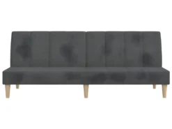 Canapé-lit à 2 Places Avec Tabouret Gris Foncé Tissu 14 Canapé-lit à 2 Places Avec Tabouret Gris Foncé Tissu -Canapé Soldes Boutique canape 22002653