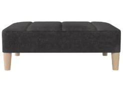 Canapé-lit à 2 Places Avec Tabouret Gris Foncé Tissu 19 Canapé-lit à 2 Places Avec Tabouret Gris Foncé Tissu -Canapé Soldes Boutique canape 22002663