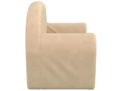 Canapé-lit Pour Enfants à 2 Places Crème Peluche Douce -Canapé Soldes Boutique canape 22002713