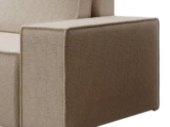 Canapé D'angle Gauche Convertible En Tissu Texturé Beige AMELIA -Canapé Soldes Boutique canape 22027343