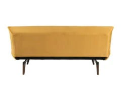 Tommy - Canapé Convertible 3 Places En Velours - Couleur - Jaune Moutarde -Canapé Soldes Boutique canape 22035601