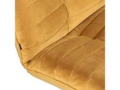 Tommy - Canapé Convertible 3 Places En Velours - Couleur - Jaune Moutarde -Canapé Soldes Boutique canape 22035603