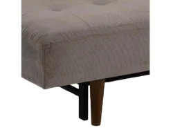 Blain Canapé-lit Avec 2 Oreillers Beige, Fumé. -Canapé Soldes Boutique canape 22043331