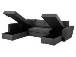 Stefan Canapé-lit Avec Chaise Longue Côté Droit, Gris. -Canapé Soldes Boutique canape 22043347