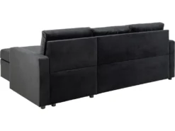 Sacramento Canapé-lit, Chaise Longue Réversible, Espace De Rangement Dissimulé Et Lit Escamotable, Gris Anthracite. -Canapé Soldes Boutique canape 22043361