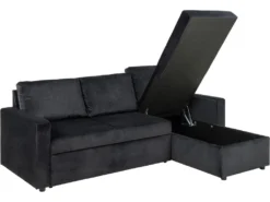 Sacramento Canapé-lit, Chaise Longue Réversible, Espace De Rangement Dissimulé Et Lit Escamotable, Gris Anthracite. -Canapé Soldes Boutique canape 22043365