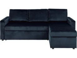 Sacramento Canapé-lit, Chaise Longue Réversible, Espace De Rangement Dissimulé Et Lit Escamotable, Bleu Foncé. -Canapé Soldes Boutique canape 22043405