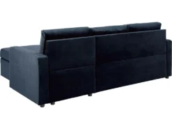 Sacramento Canapé-lit, Chaise Longue Réversible, Espace De Rangement Dissimulé Et Lit Escamotable, Bleu Foncé. -Canapé Soldes Boutique canape 22043407