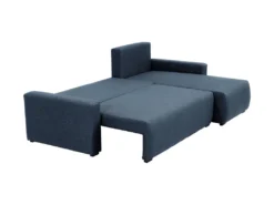 Canapé D'angle Convertible Et Réversible En Tissu Bleu LADAZIA 12 Canapé D'angle Convertible Et Réversible En Tissu Bleu LADAZIA -Canapé Soldes Boutique canape 22050233