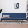 Canapé-lit Bleu Polyester