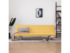 Canapé-lit Jaune Polyester