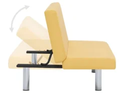 Canapé-lit Jaune Polyester -Canapé Soldes Boutique canape 22059723