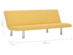 Canapé-lit Jaune Polyester -Canapé Soldes Boutique canape 22059735