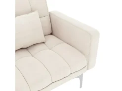 Canapé-lit Crème Tissu -Canapé Soldes Boutique canape 22059801