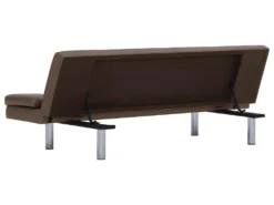 Canapé-lit Avec Deux Oreillers Marron Similicuir -Canapé Soldes Boutique canape 22059857