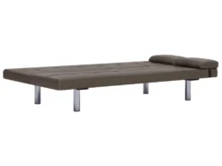 Canapé-lit Avec Deux Oreillers Marron Similicuir -Canapé Soldes Boutique canape 22059859