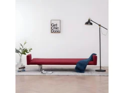 Canapé-lit Avec Accoudoir Rouge Bordeaux Polyester -Canapé Soldes Boutique canape 22059987