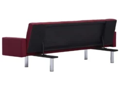 Canapé-lit Avec Accoudoir Rouge Bordeaux Polyester -Canapé Soldes Boutique canape 22059991