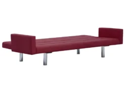 Canapé-lit Avec Accoudoir Rouge Bordeaux Polyester -Canapé Soldes Boutique canape 22059995