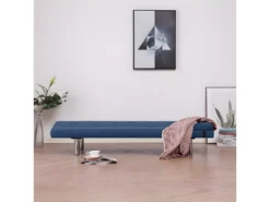 Canapé-lit Avec Deux Oreillers Bleu Polyester -Canapé Soldes Boutique canape 22060057