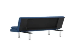 Canapé-lit Avec Deux Oreillers Bleu Polyester -Canapé Soldes Boutique canape 22060063