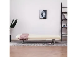 Canapé-lit Crème Polyester -Canapé Soldes Boutique canape 22060077