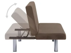 Canapé-lit Taupe PolyestervidaXL Canapé-lit Marron Polyester -Canapé Soldes Boutique canape 22060105
