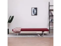 Canapé-lit Rouge Bordeaux Polyester -Canapé Soldes Boutique canape 22060207