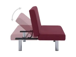 Canapé-lit Rouge Bordeaux Polyester -Canapé Soldes Boutique canape 22060209