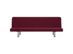Canapé-lit Rouge Bordeaux Polyester -Canapé Soldes Boutique canape 22060211